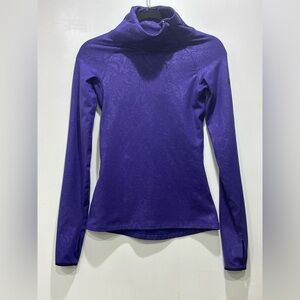 Nike Pro Run Dri Fit Shirt Purple Activewear Pullover Snakeskin XS